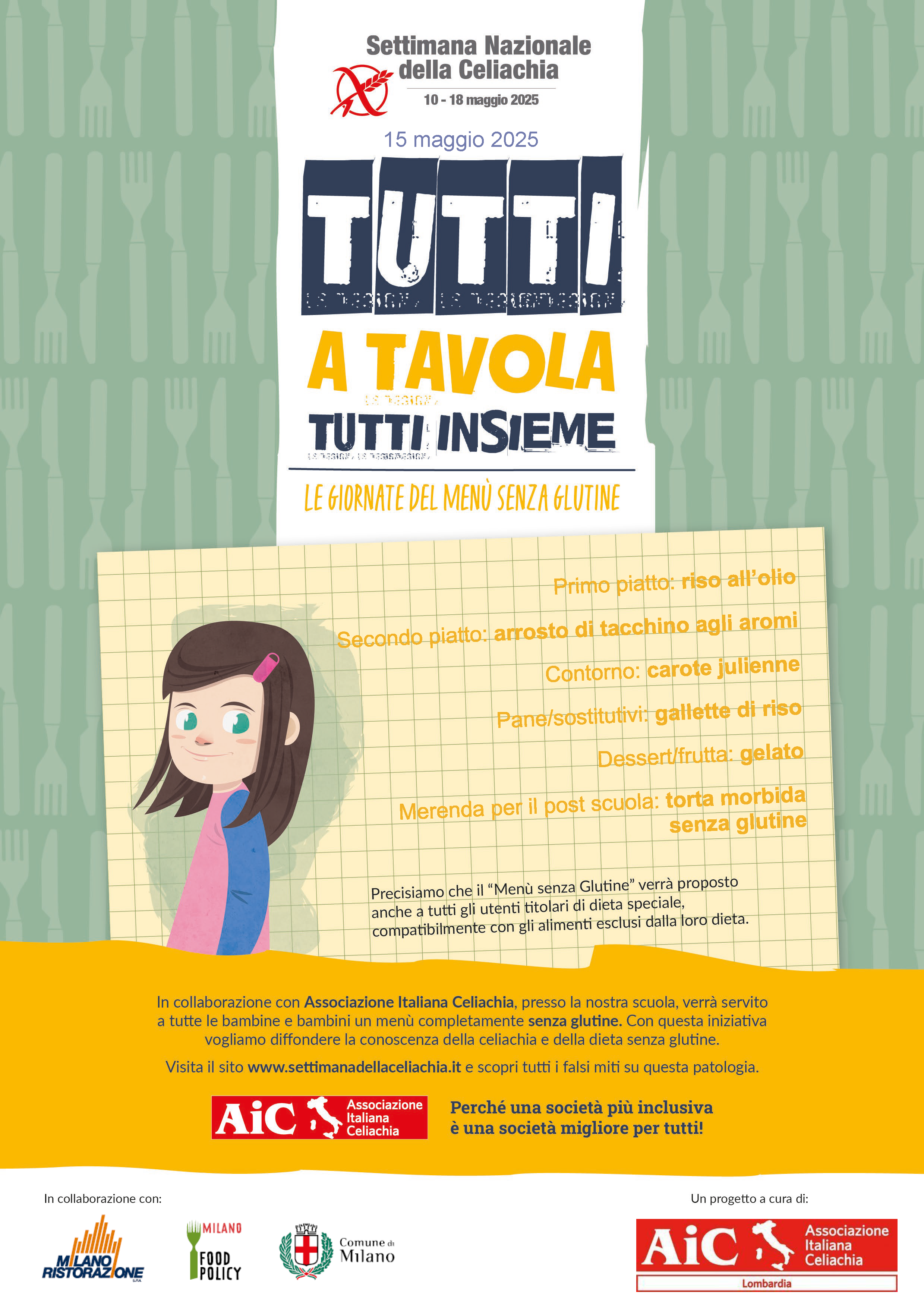 Tutti a tavola 2025 Menu