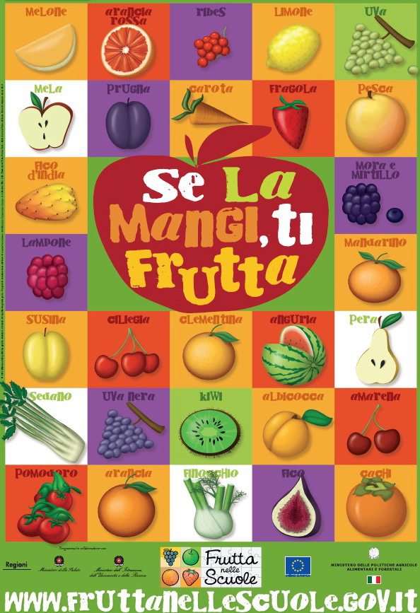 poster frutta nelle scuole